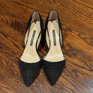 French Connection Black Studded Women's Shoes